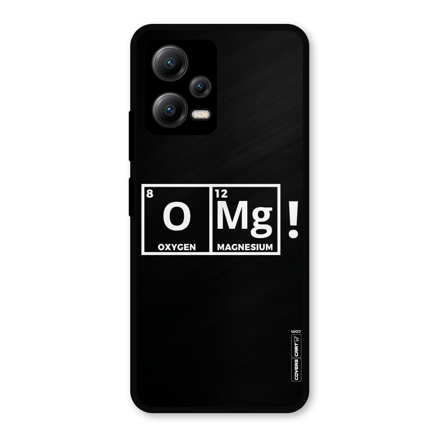 OMG Chemistry Pun Metal Back Case for Redmi Note 12 5G