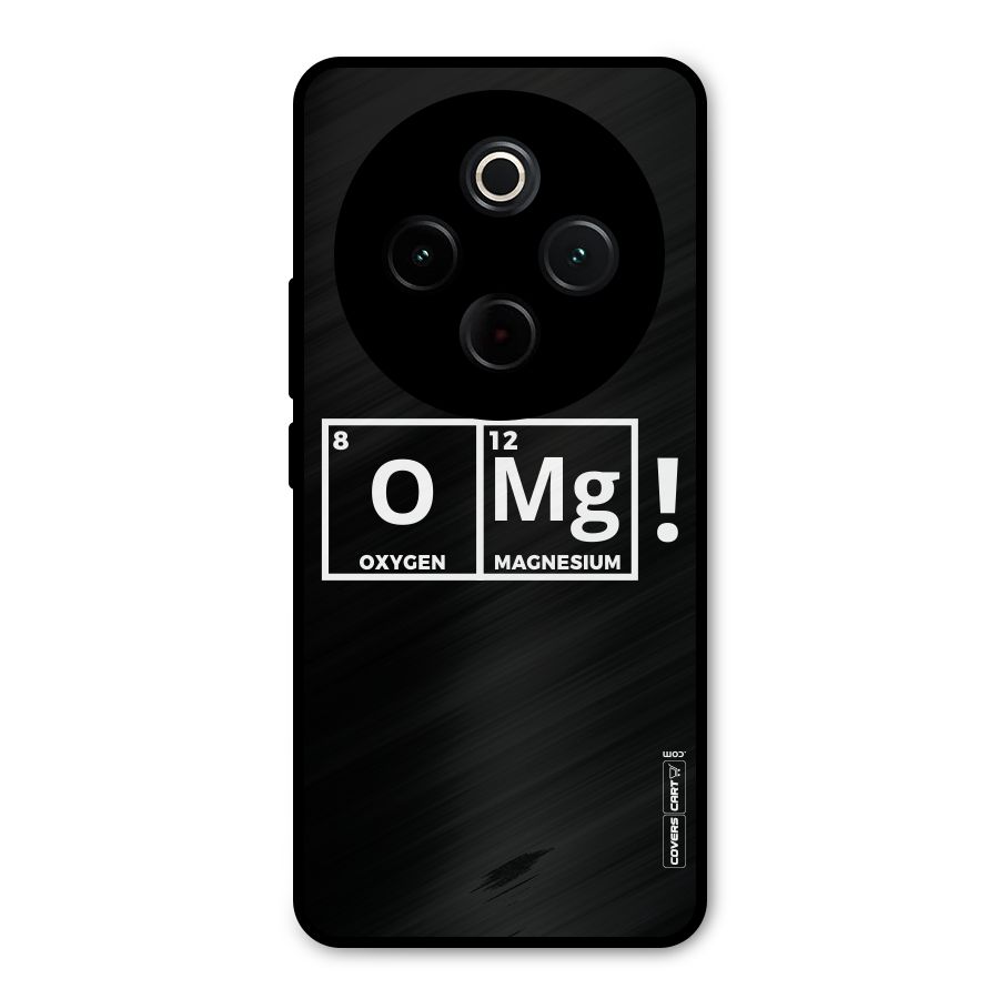 OMG Chemistry Pun Metal Back Case for Vivo T4