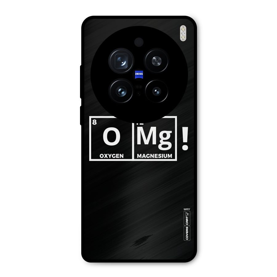 OMG Chemistry Pun Metal Back Case for Vivo X200 Pro