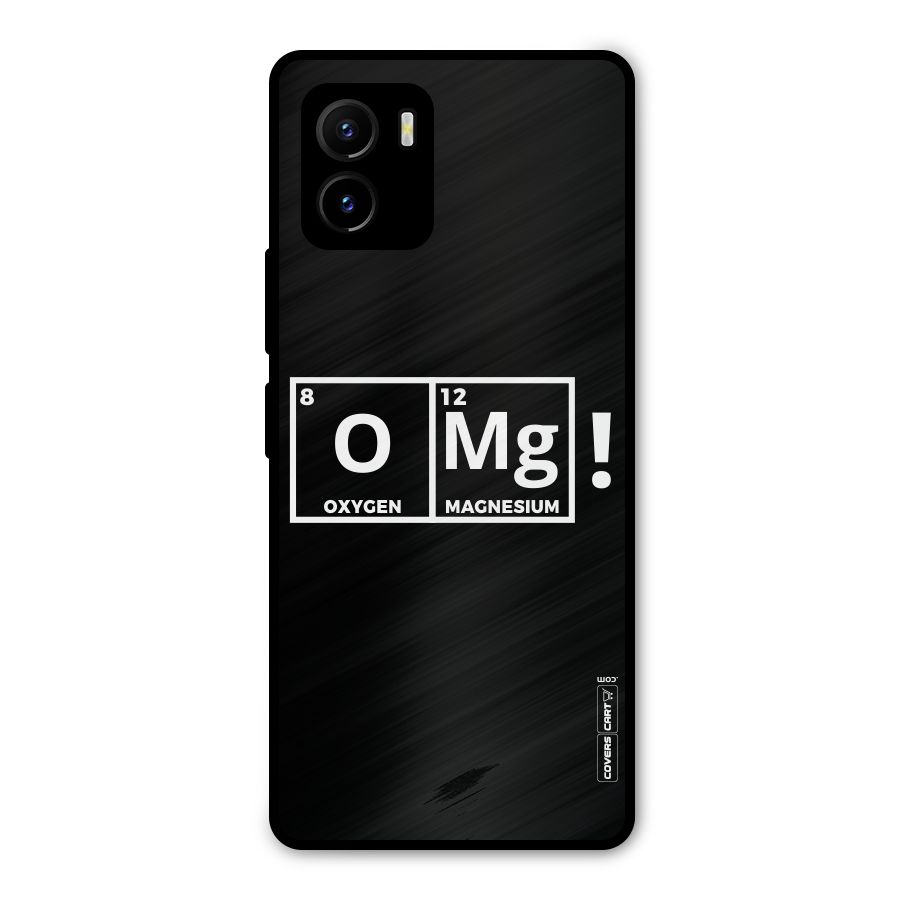 OMG Chemistry Pun Metal Back Case for Vivo Y15s