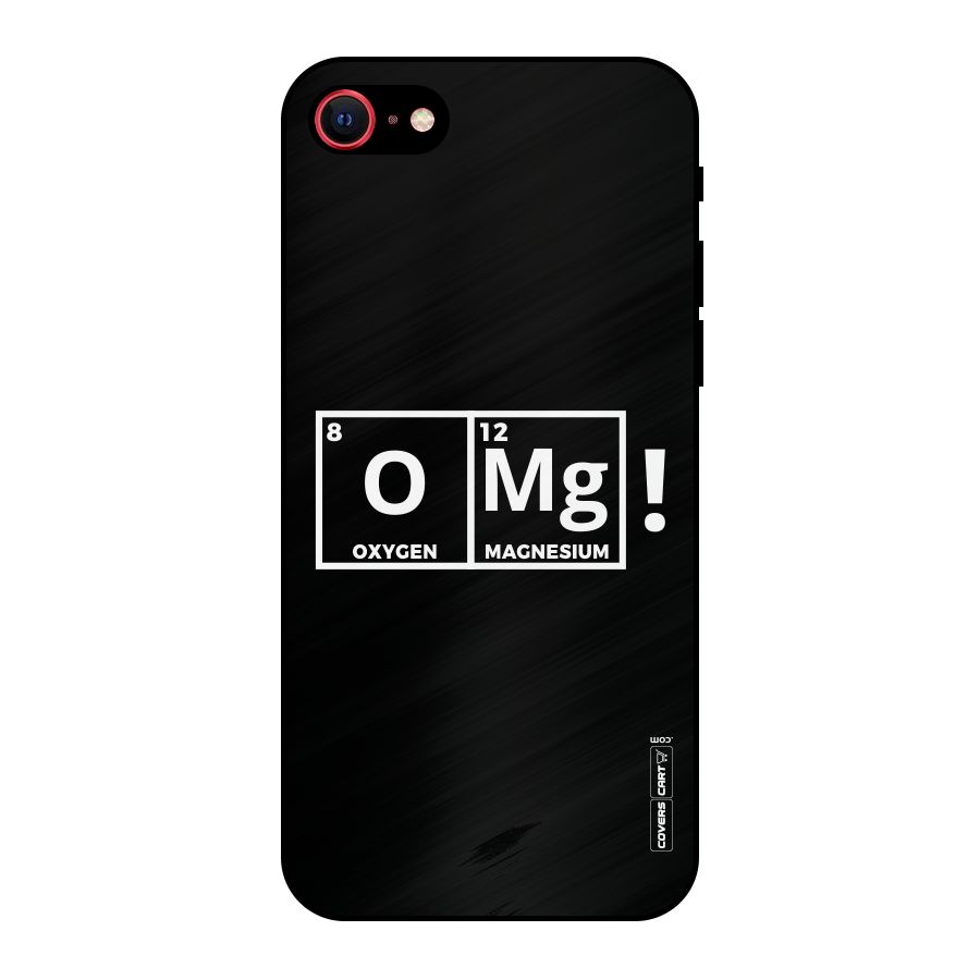 OMG Chemistry Pun Metal Back Case for iPhone SE 2020