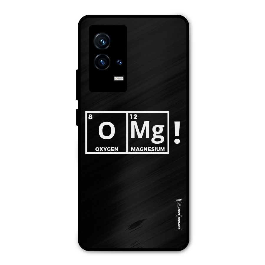 OMG Chemistry Pun Metal Back Case for iQOO 9 5G