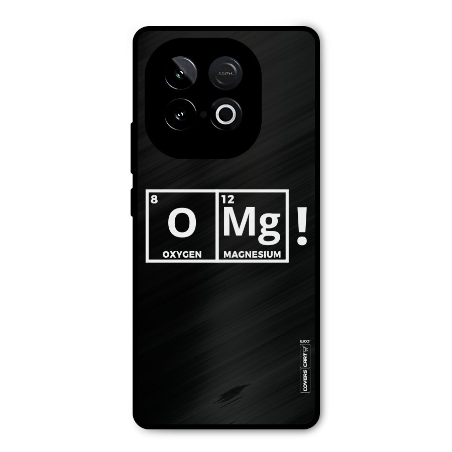 OMG Chemistry Pun Metal Back Case for iQOO Neo 10