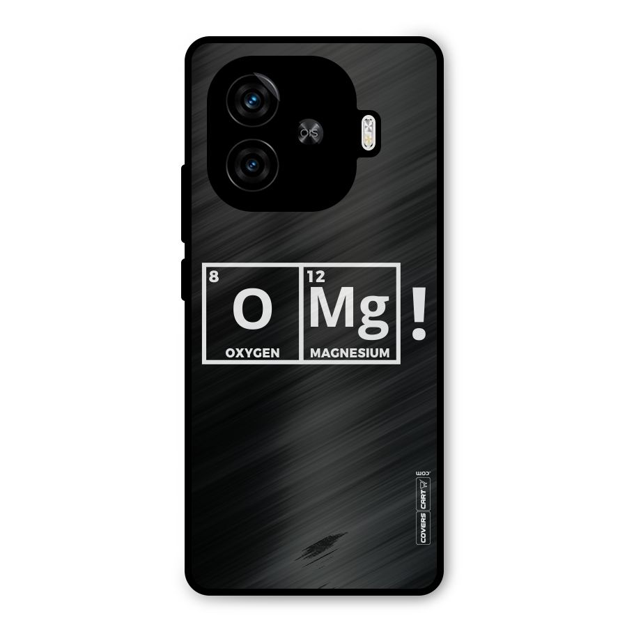OMG Chemistry Pun Metal Back Case for iQOO Neo 10R