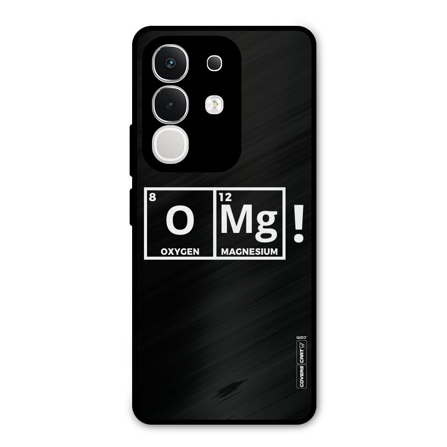OMG Chemistry Pun Metal Back Case for iQOO Z10x