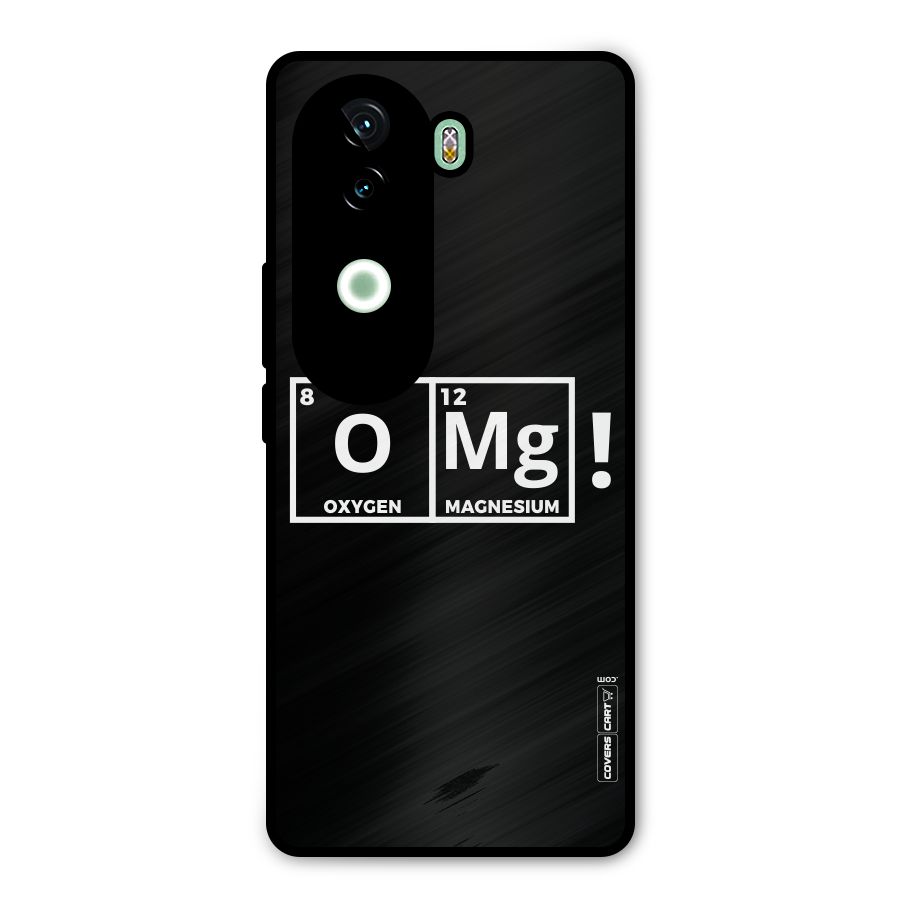 OMG Chemistry Pun Metal Back Case for iQOO Z9s
