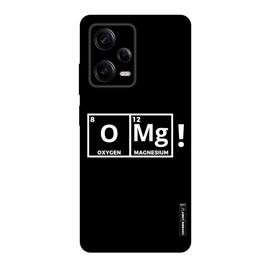OMG Chemistry Pun Original Polycarbonate Back Case for Redmi Note 12 Pro