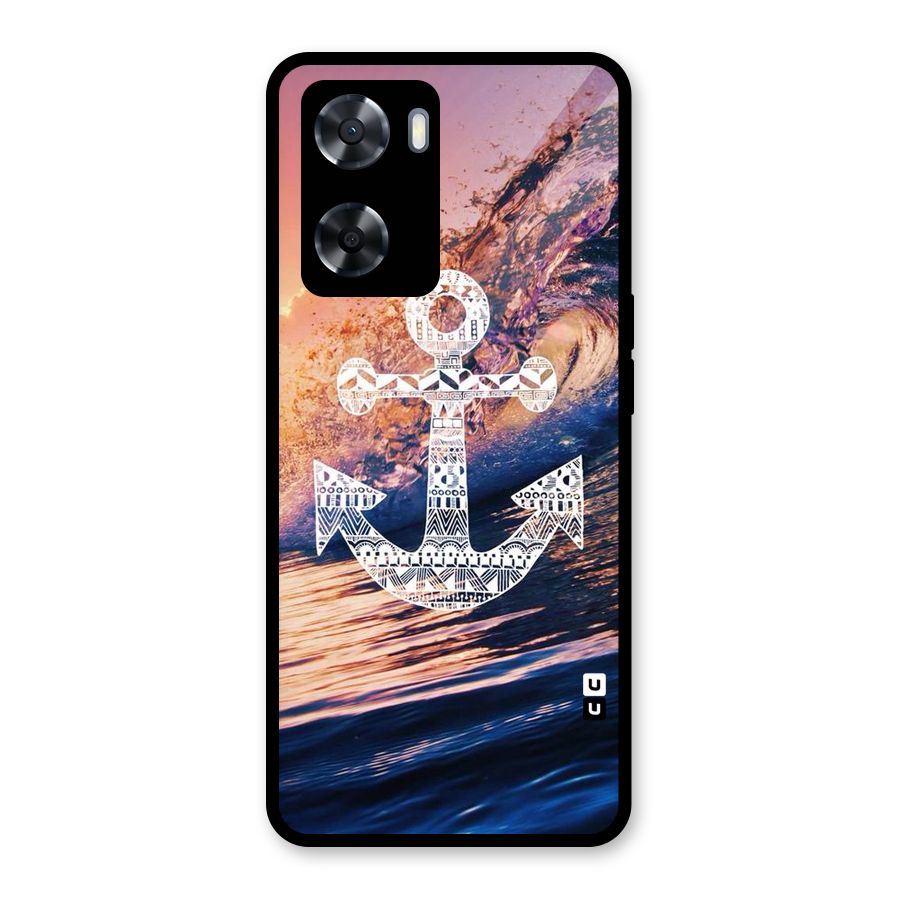 Ocean Anchor Wave Glass Back Case for OnePlus Nord N20 SE