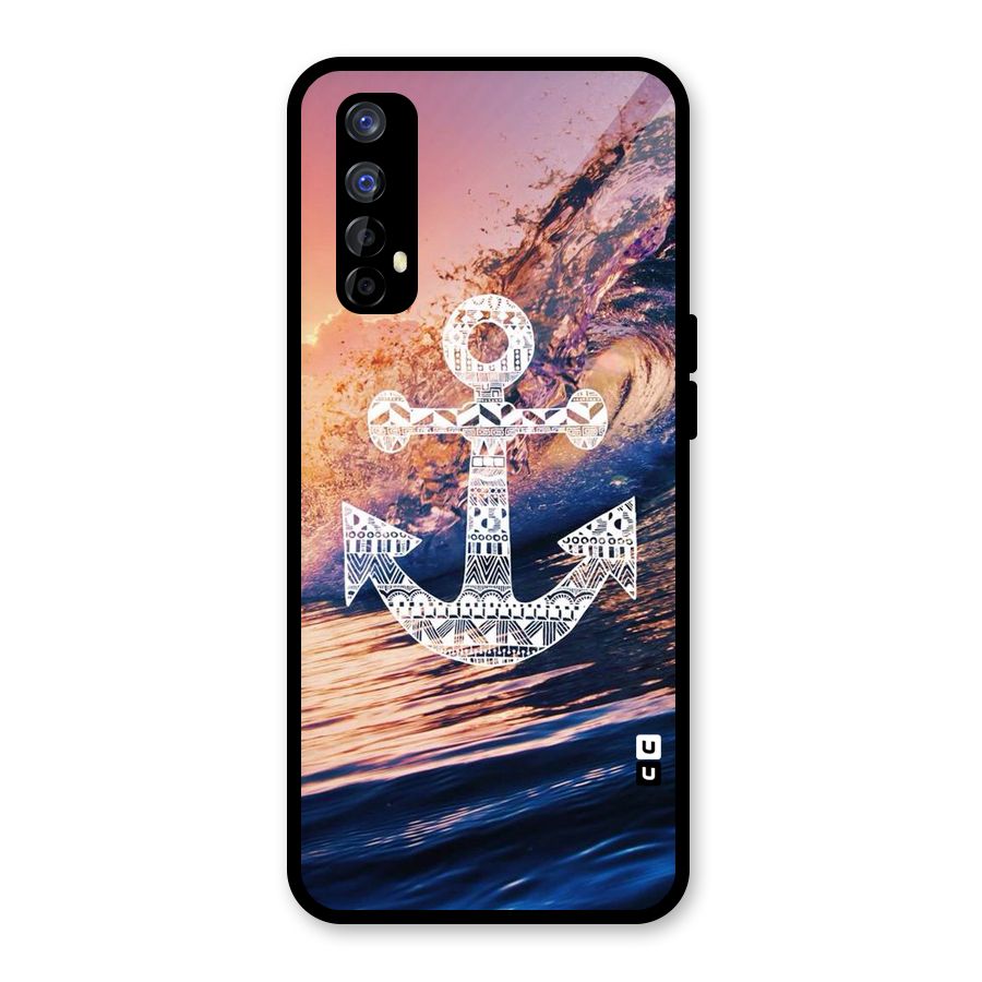 Ocean Anchor Wave Glass Back Case for Realme 7