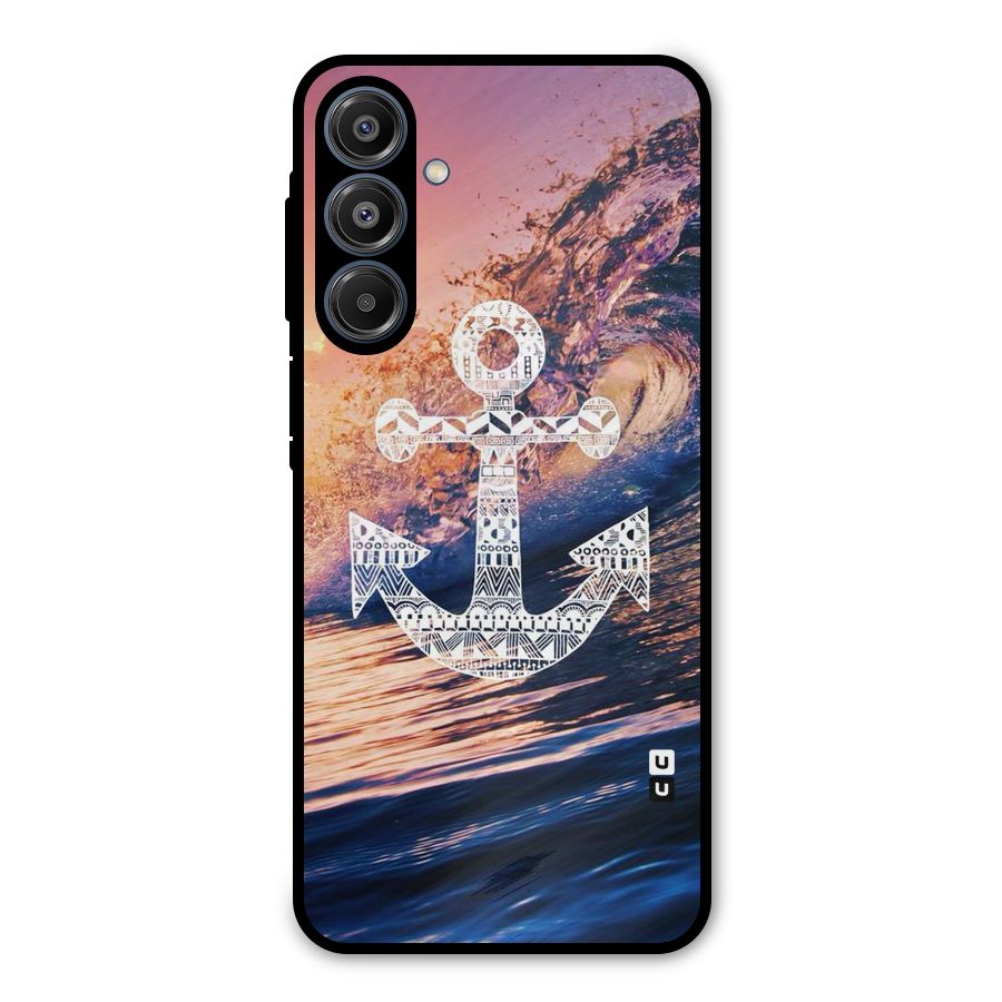 Ocean Anchor Wave Metal Back Case for Galaxy A16 5G