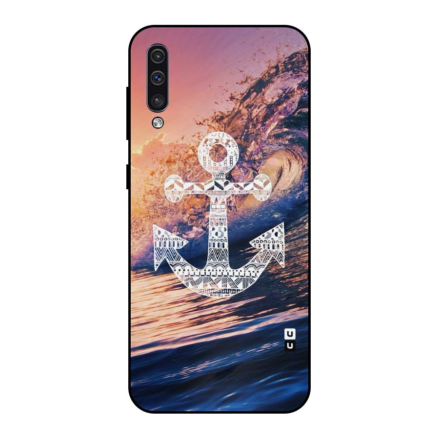 Ocean Anchor Wave Metal Back Case for Galaxy A30s
