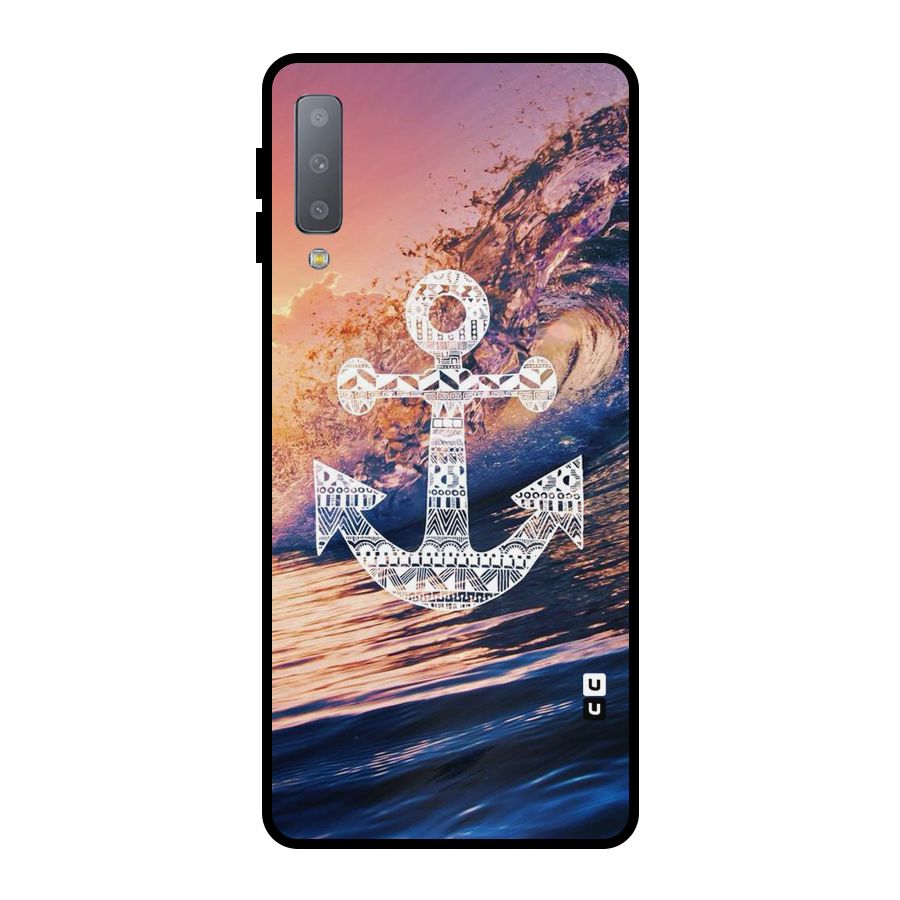 Ocean Anchor Wave Metal Back Case for Galaxy A7 (2018)