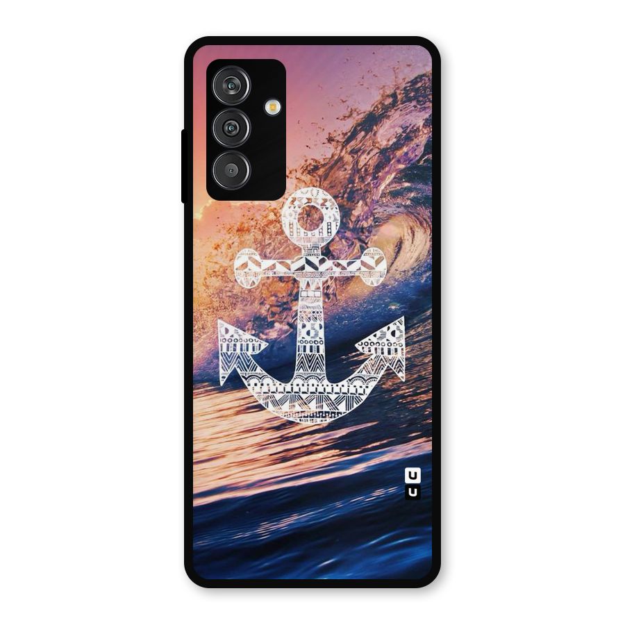Ocean Anchor Wave Metal Back Case for Galaxy F13