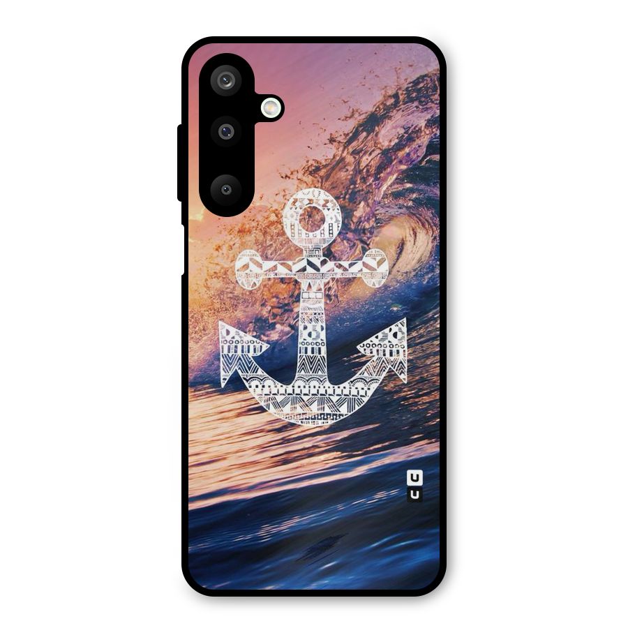 Ocean Anchor Wave Metal Back Case for Galaxy M16