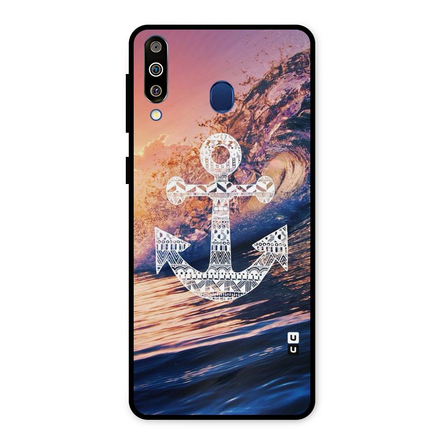 Ocean Anchor Wave Metal Back Case for Galaxy M30