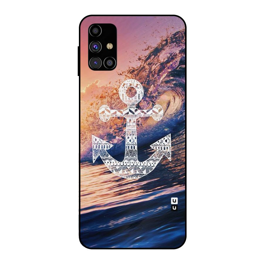 Ocean Anchor Wave Metal Back Case for Galaxy M31s