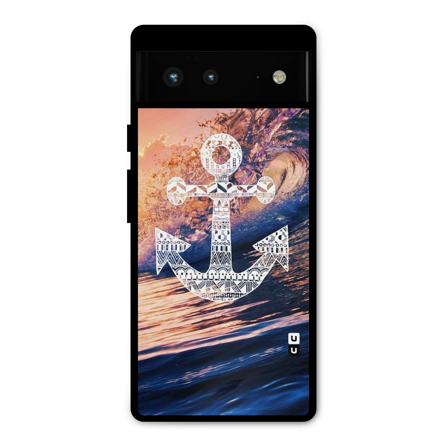 Ocean Anchor Wave Metal Back Case for Google Pixel 6