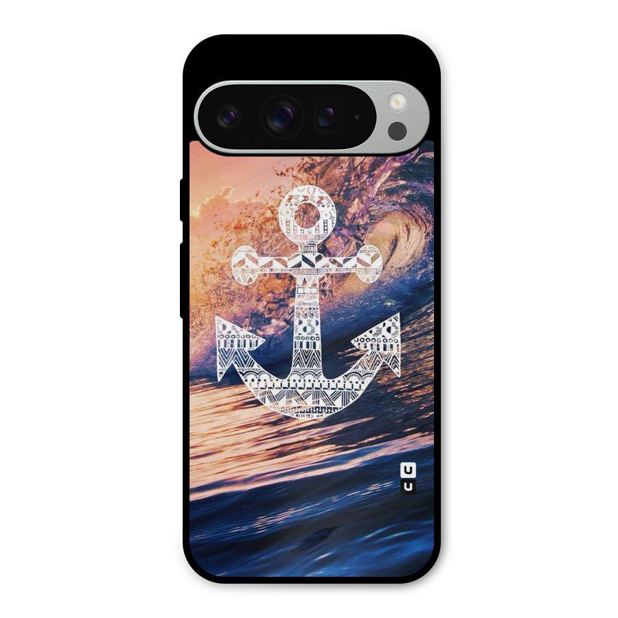 Ocean Anchor Wave Metal Back Case for Google Pixel 9 Pro XL