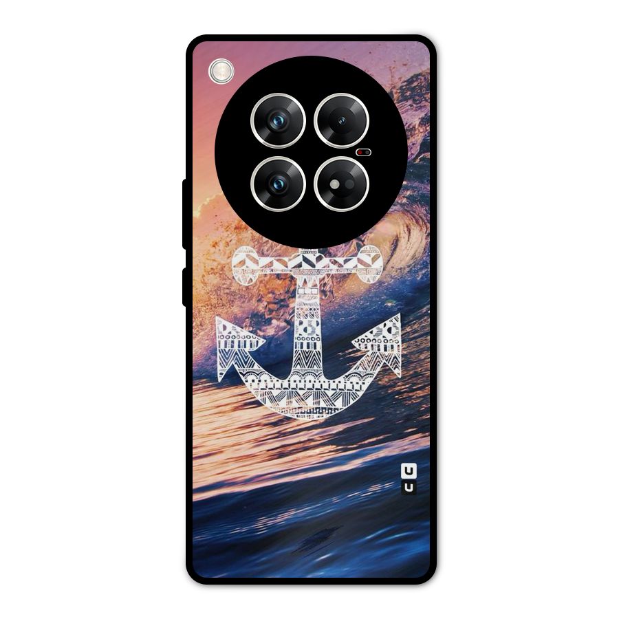 Ocean Anchor Wave Metal Back Case for Infinix Zero 40 5G