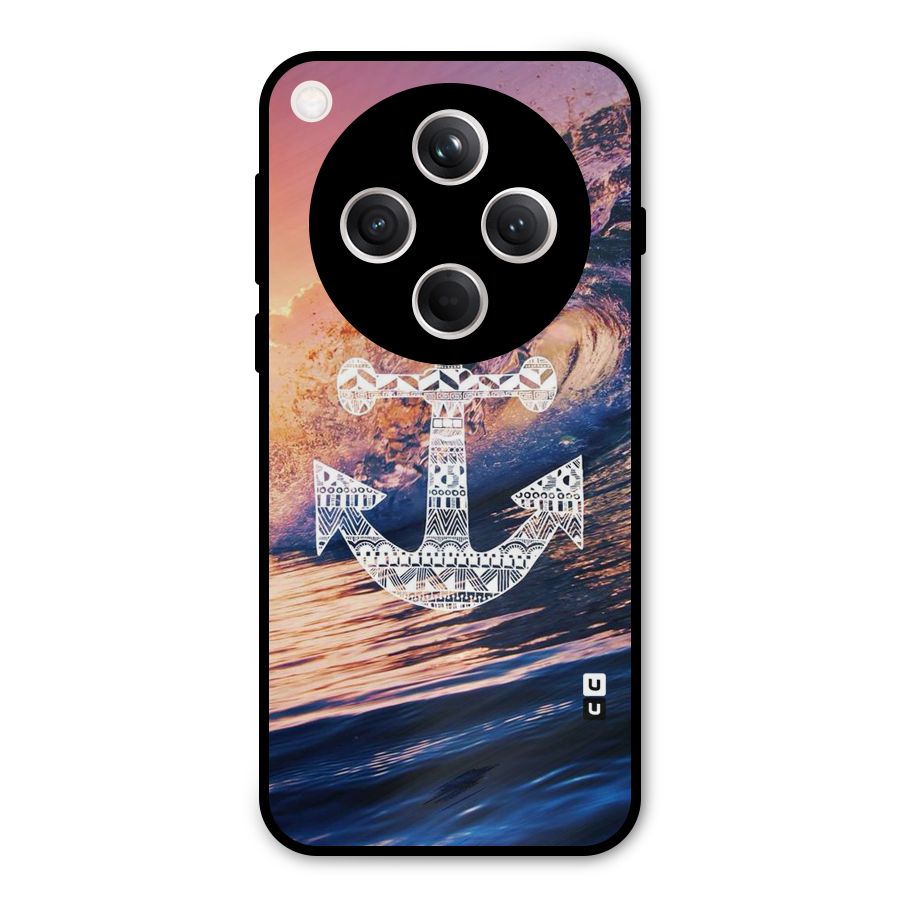 Ocean Anchor Wave Metal Back Case for Oppo Find X8