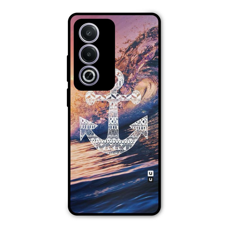 Ocean Anchor Wave Metal Back Case for Oppo K12x
