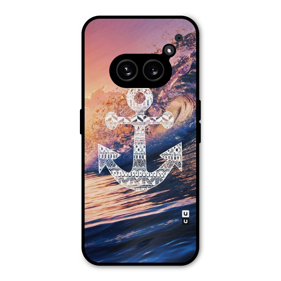 Ocean Anchor Wave Metal Back Case for Nothing Phone 2a