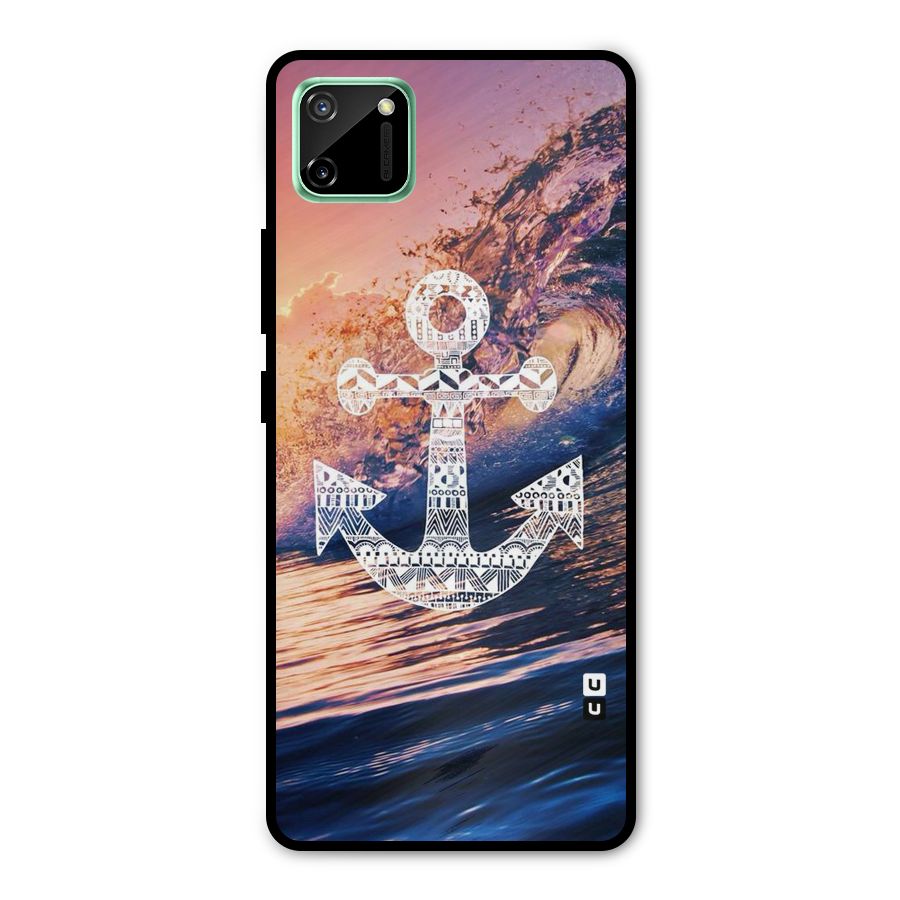 Ocean Anchor Wave Metal Back Case for Realme C11