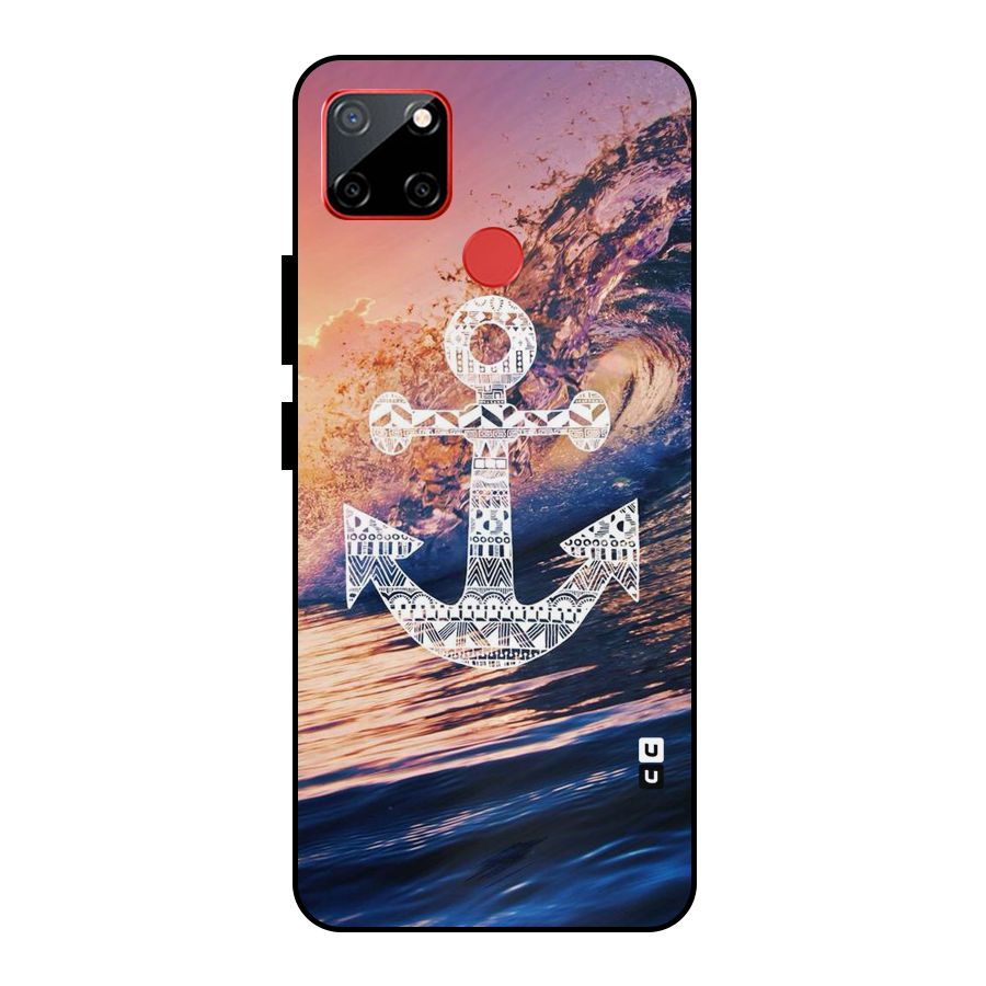 Ocean Anchor Wave Metal Back Case for Realme C12