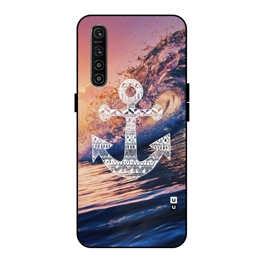Ocean Anchor Wave Metal Back Case for Realme XT