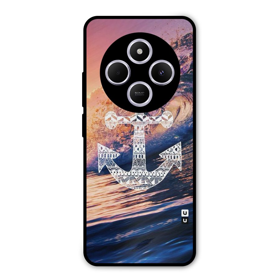 Ocean Anchor Wave Metal Back Case for Redmi A4
