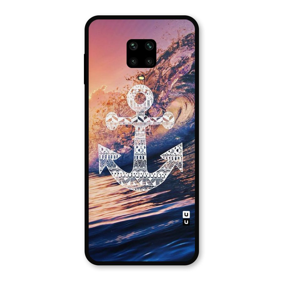 Ocean Anchor Wave Metal Back Case for Redmi Note 10 Lite