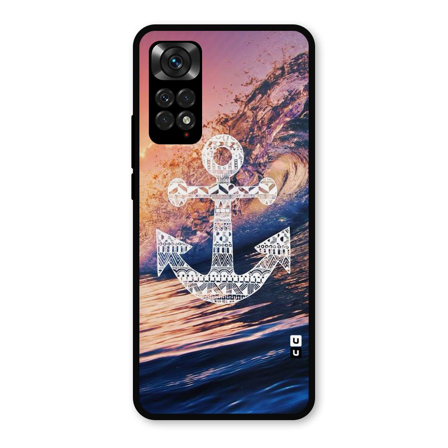 Ocean Anchor Wave Metal Back Case for Redmi Note 11s