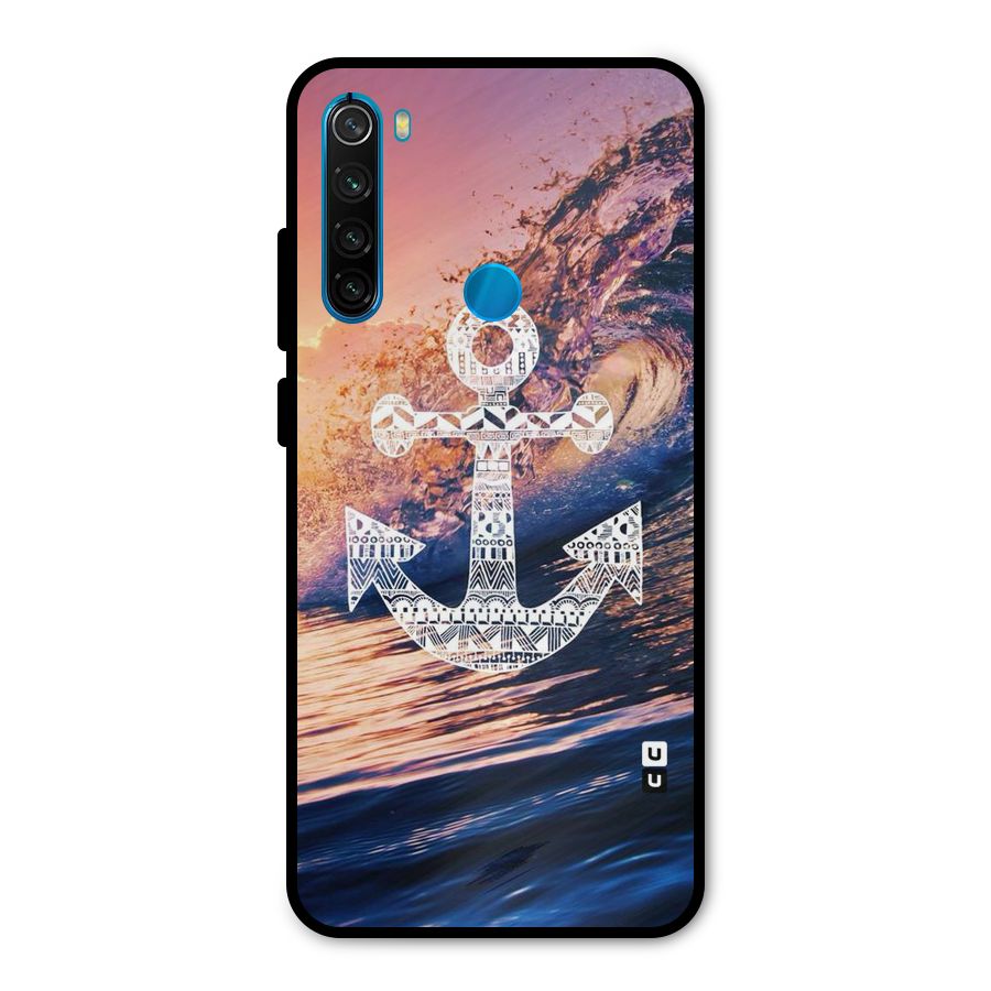 Ocean Anchor Wave Metal Back Case for Redmi Note 8