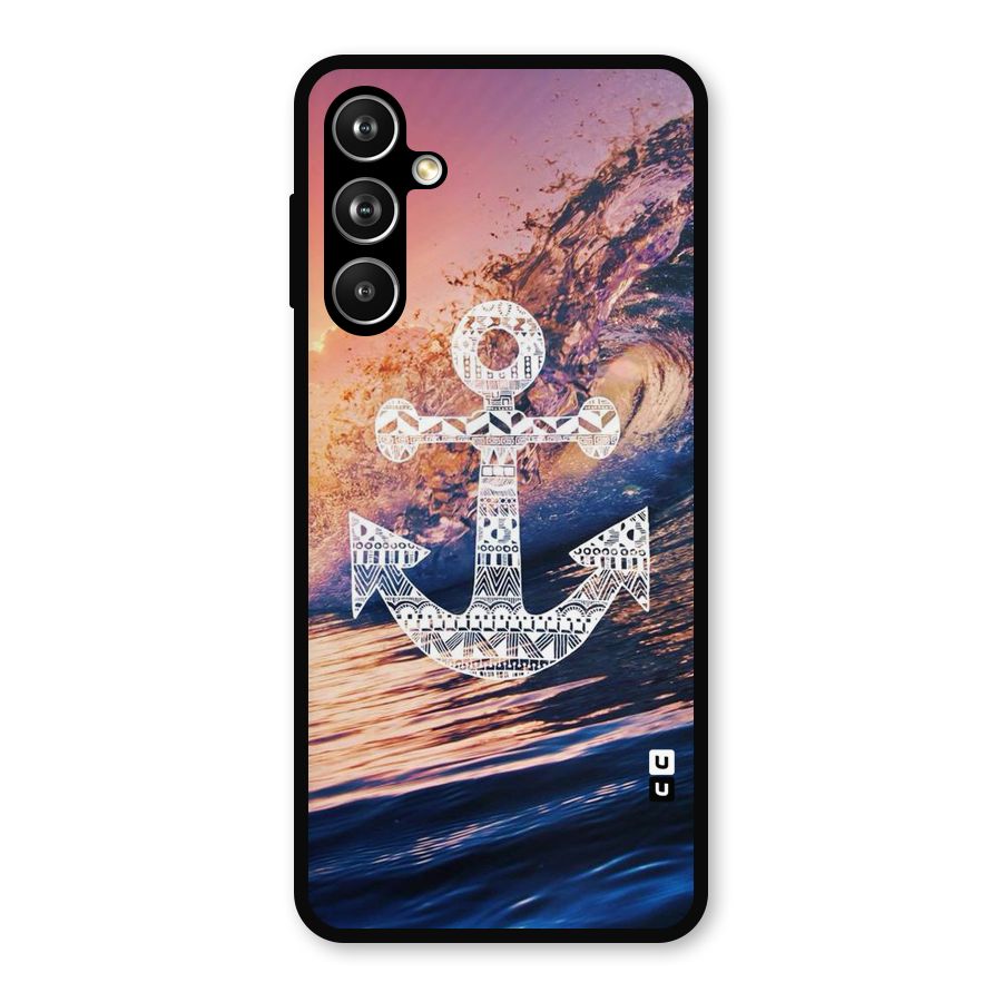 Ocean Anchor Wave Metal Back Case for Samsung Galaxy M54