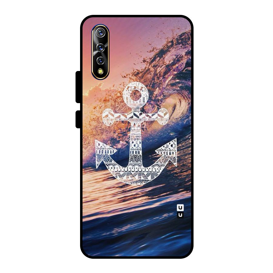 Ocean Anchor Wave Metal Back Case for Vivo S1