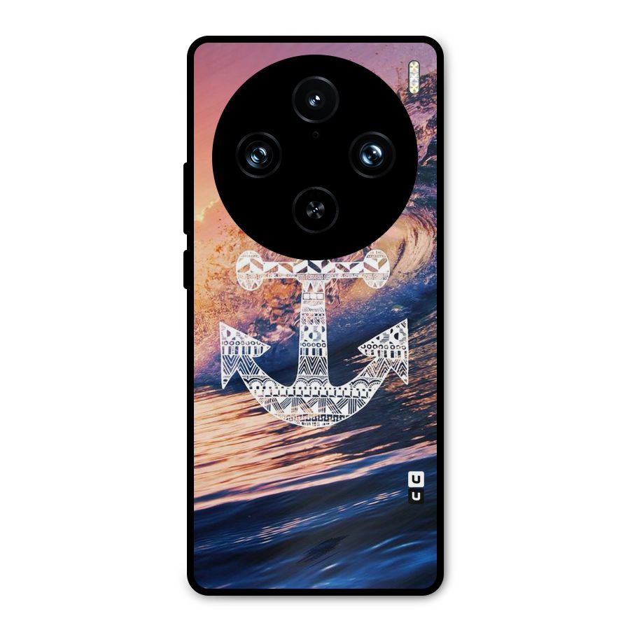 Ocean Anchor Wave Metal Back Case for Vivo X100 Pro