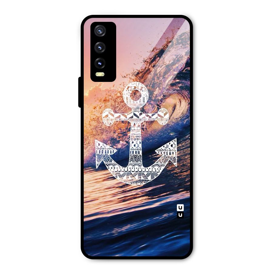 Ocean Anchor Wave Metal Back Case for Vivo Y20