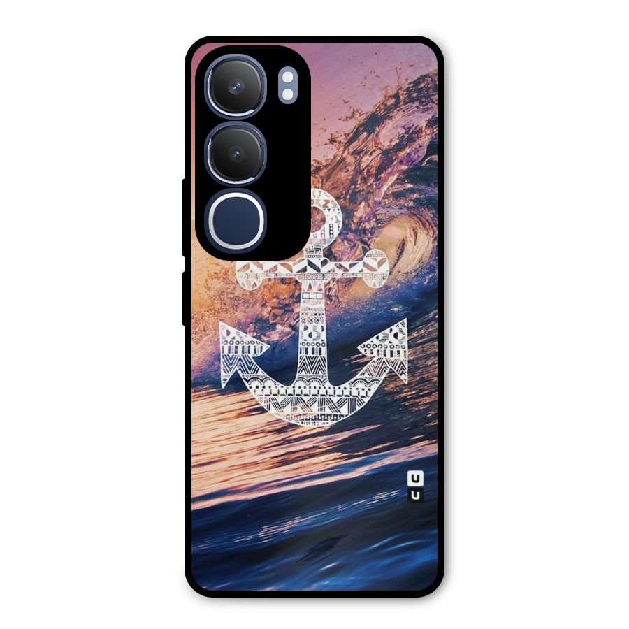 Ocean Anchor Wave Metal Back Case for Vivo Y29