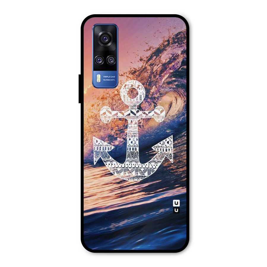 Ocean Anchor Wave Metal Back Case for Vivo Y51A