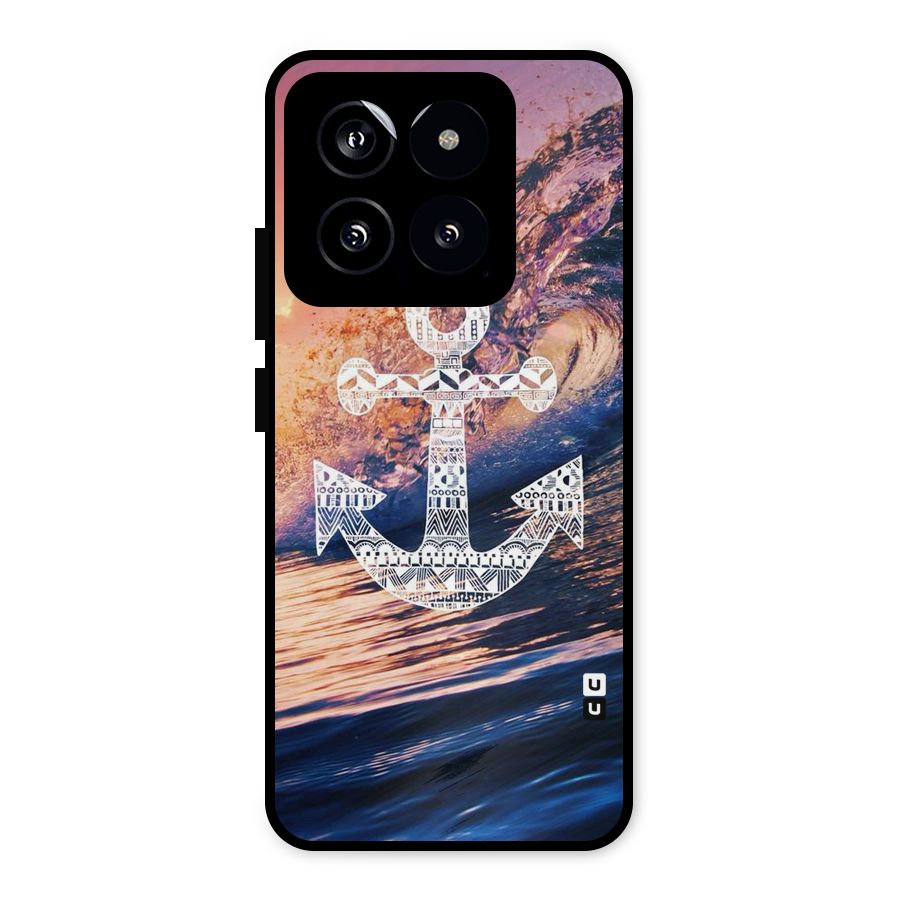 Ocean Anchor Wave Metal Back Case for Xiaomi 14