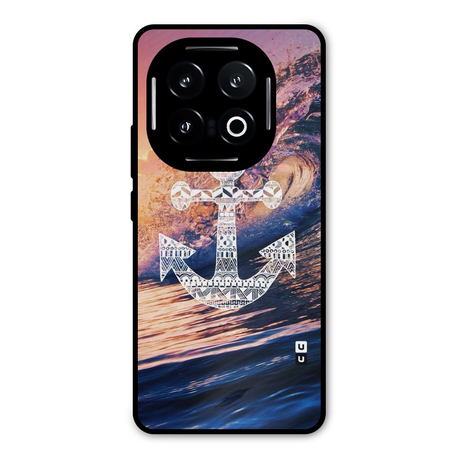 Ocean Anchor Wave Metal Back Case for iQOO 13