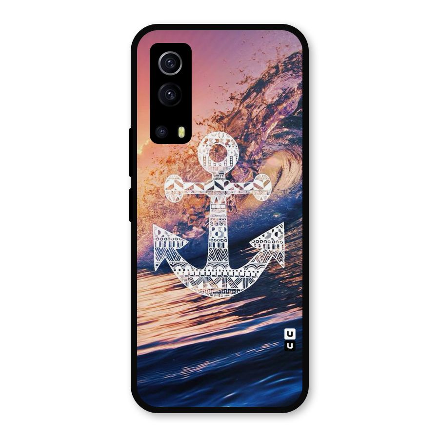 Ocean Anchor Wave Metal Back Case for iQOO Z3