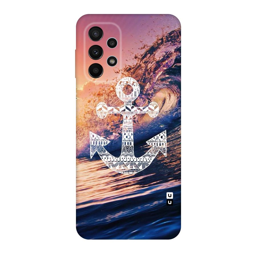 Ocean Anchor Wave Original Polycarbonate Back Case for Galaxy A23