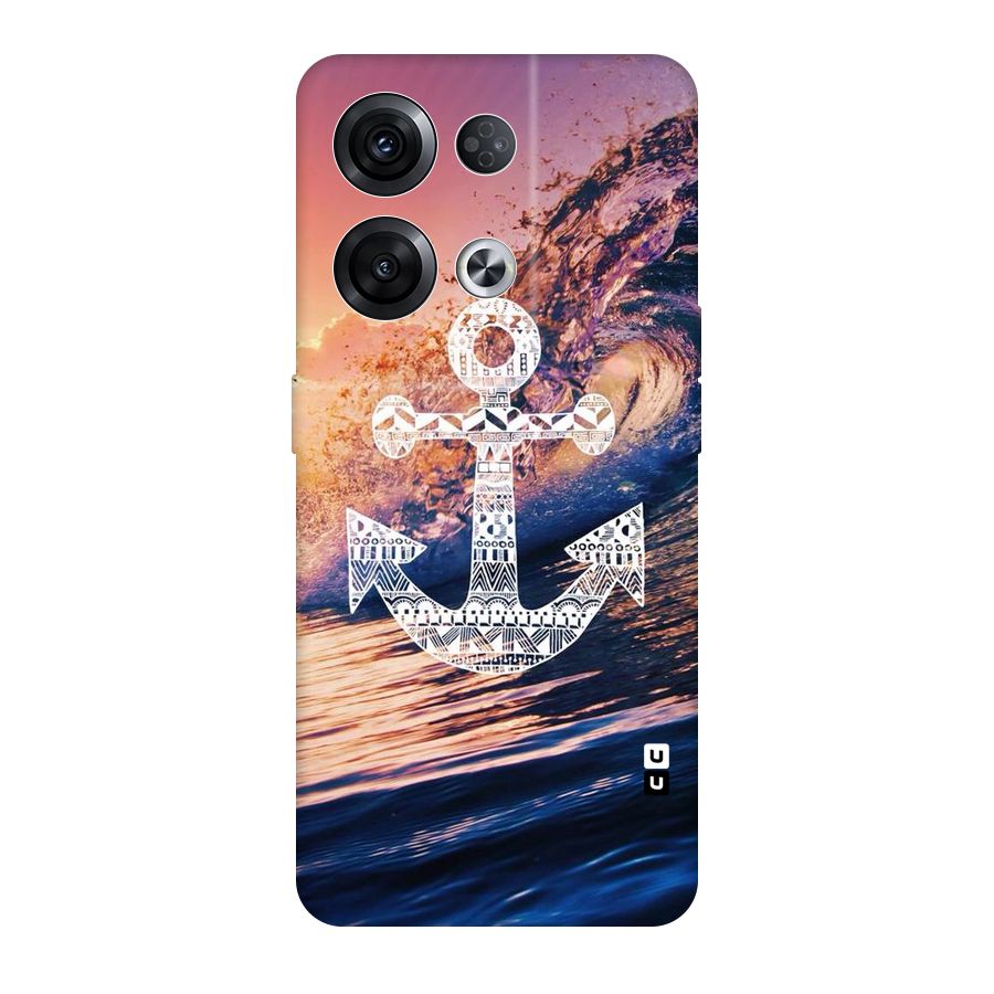Ocean Anchor Wave Original Polycarbonate Back Case for Oppo Reno8 Pro 5G