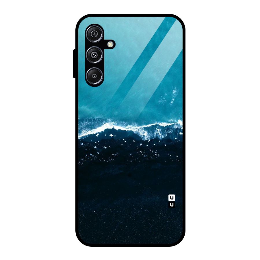 Ocean Blues Glass Back Case for Galaxy M34 5G
