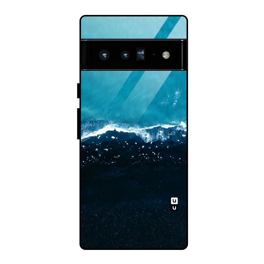 Ocean Blues Glass Back Case for Google Pixel 6 Pro