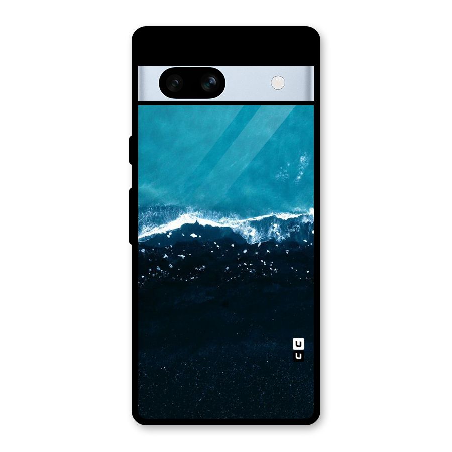 Ocean Blues Glass Back Case for Google Pixel 7a