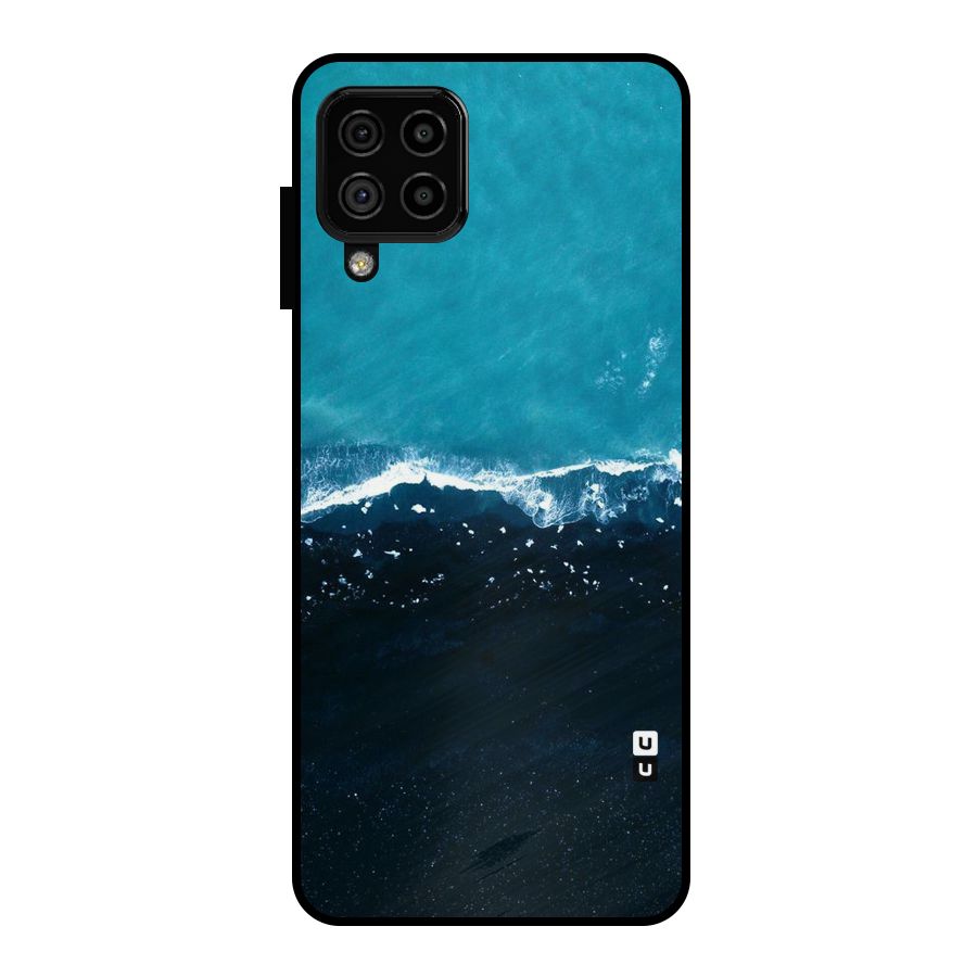 Ocean Blues Metal Back Case for Galaxy A22 4G