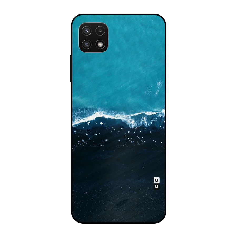 Ocean Blues Metal Back Case for Galaxy A22 5G