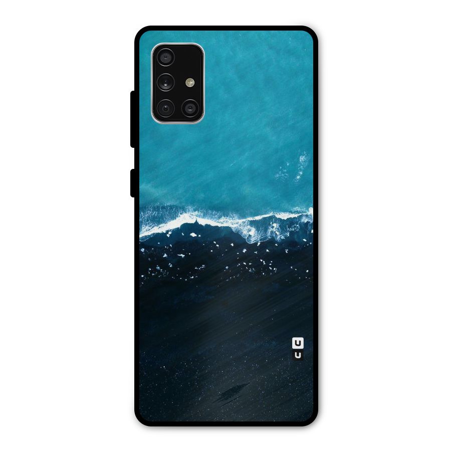 Ocean Blues Metal Back Case for Galaxy A71